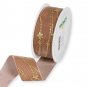 Samt-Druckband "Sternenkette", Farbe: Rose/Gold