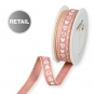 Druckband "Herzen", Farbe: Rose/Wei