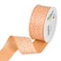 Druckband "Ornament", Farbe: Apricot/Wei