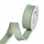 Leinenband Fransenkanten, Farbe: Mint/Leinen