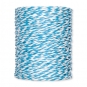 Papierkordel, 2-farbig, Farbe: trkis/wei