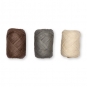 Papier-Raffia-Set 3 x 10 m, Farbe: braun/grau/natur