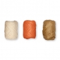 Papier-Raffia-Set 3 x 10 m, Farbe: natur/orange/hellbraun