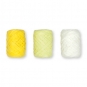 Papier-Raffia-Set 3 x 10 m, Farbe: wei/pastellgelb/gelb