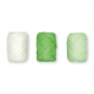 Papier-Raffia-Set 3 x 10 m, Farbe: wei/pastellgrn/grn