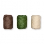 Papier-Raffia-Set 3 x 10 m, Farbe: braun/grn/natur