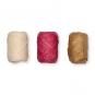 Papier-Raffia-Set 3 x 10 m, Farbe: natur/pink/hellbraun