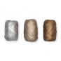 Metallic-Papier-Raffia Set 3 x 10 Meter, Farbe: silber/champagner/braun