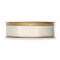 Taftband mit Lurexkanten, Farbe: Creme/Gold