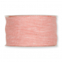 Dekorationsband "Leinenoptik", Farbe: Flamingo