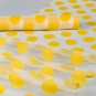 Organza mit Flockdruck "Punkte", Farbe: gelb
