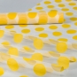 Organza mit Flockdruck "Punkte", Farbe: gelb