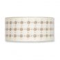 Druckband "Blmchen-Ornament", Farbe: Creme/Wei/Natur