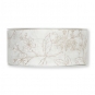 Druckband "Blumenranke", Farbe: wei/hellbraun