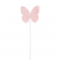 Samt-Stecker "kleiner Schmetterling" 6 Stck, Farbe: Pastellrosa