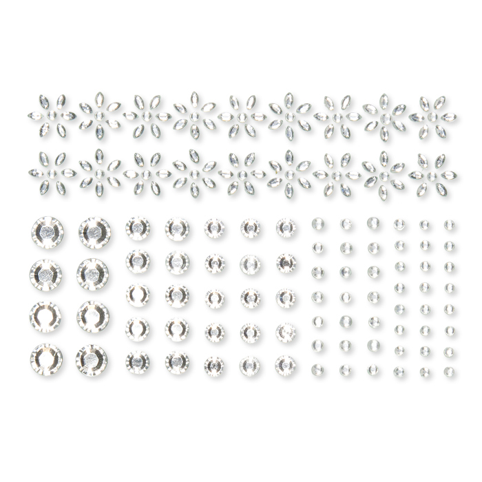 Strass-Sticker Diamant-Tropfen im 10er Set